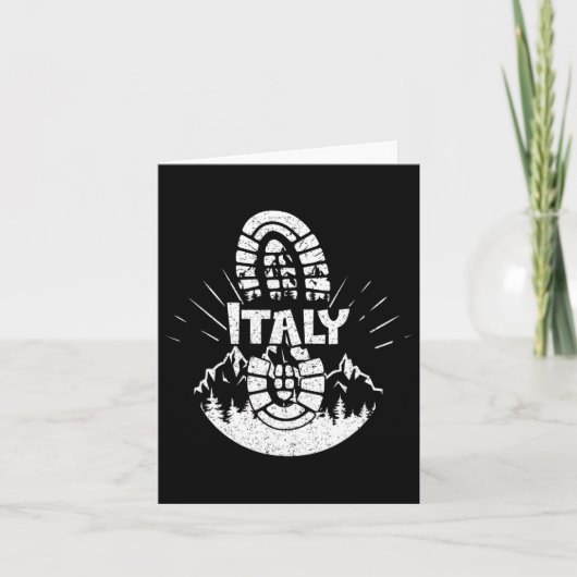 ハイキングインイタリアバケーションハイカー カード (正面)