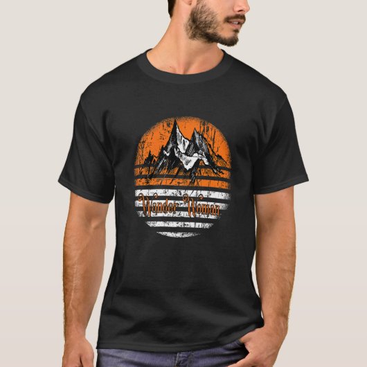 ハイキングウーマン登山マウンテンズウィメンズトレッキングH Tシャツ (正面)