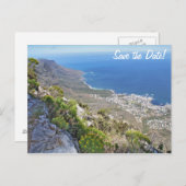 ハイキングオンテーブルマウンテン – キャンプの湾を見下ろす ポストカード (正面/裏面)