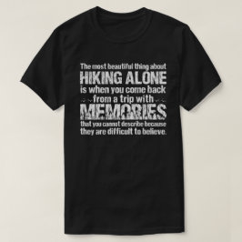 ハイキングオーバー引用文 Tシャツ