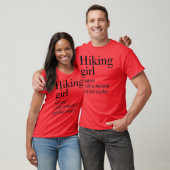 ハイキングガールの定義 ハイキングが好きな人への面白いギフト Tシャツ (ユニセックス)