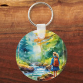 ハイキングガール キーホルダー (正面)