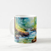 ハイキングガール コーヒーマグカップ (正面左)