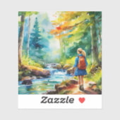 ハイキングガール シール (シート)