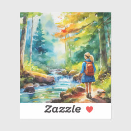 ハイキングガール シール