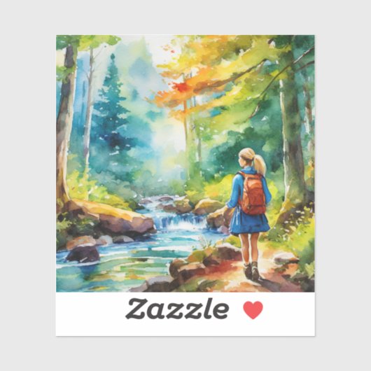 ハイキングガール シール (シート)