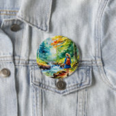 ハイキングガール 缶バッジ (インサイチュ)