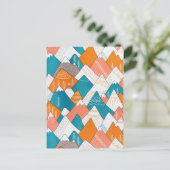 ハイキングキャンピングワールドトラベルマウンテンピーク シーズンポストカード (スタンド正面)