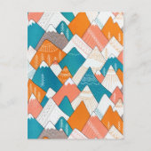 ハイキングキャンピングワールドトラベルマウンテンピーク シーズンポストカード (正面)