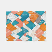 ハイキングキャンピングワールドトラベルマウンテンピーク フリースブランケット (正面(横))