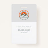 ハイキングクラブフォト社員ID バッジ (裏面)