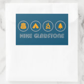 ハイキンググラッドストーン州立公園カナダ 長方形シール (バッグ)