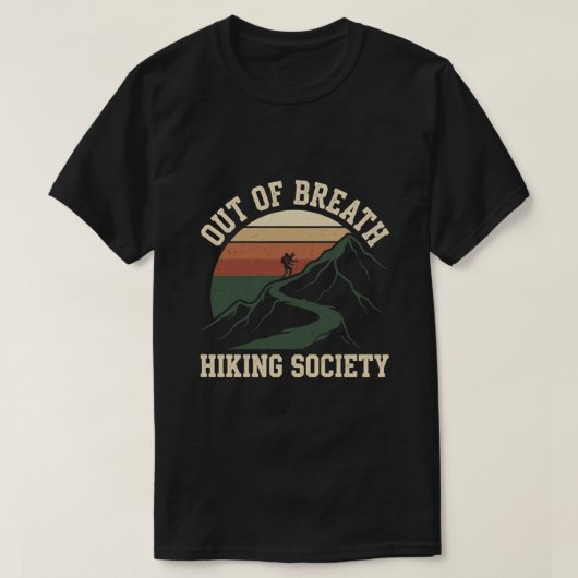 ハイキングサークル - 山の屋外ハイキング Tシャツ (デザイン正面)
