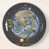 ハイキングザプラネットハイカーズソウルコンパス宇宙 コースター (正面)