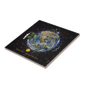 ハイキングザプラネットハイカーズソウルコンパス宇宙 タイル (側面)