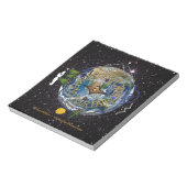 ハイキングザプラネットハイカーズソウルコンパス宇宙 ノートパッド (回転)