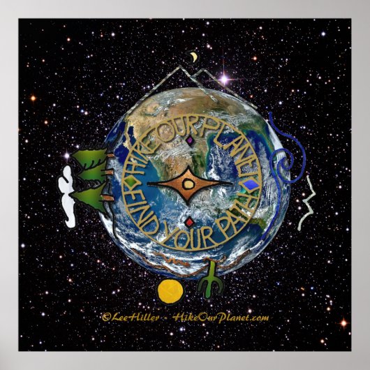 ハイキングザプラネットハイカーズソウルコンパス宇宙 ポスター (正面)