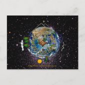 ハイキングザプラネットハイカーズソウルコンパス宇宙 ポストカード (正面)