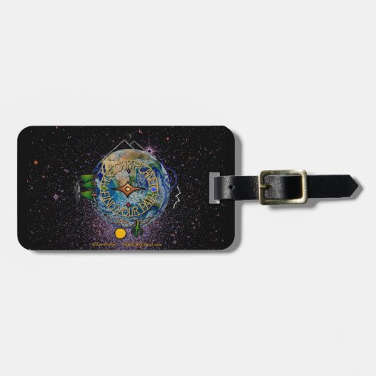 ハイキングザプラネットハイカーズソウルコンパス宇宙 ラゲッジタグ (正面横)