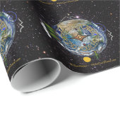 ハイキングザプラネットハイカーズソウルコンパス宇宙 ラッピングペーパー (ロールコーナー)