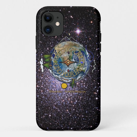 ハイキングザプラネットハイカーズソウルコンパス宇宙 Case-Mate iPhoneケース (裏面)