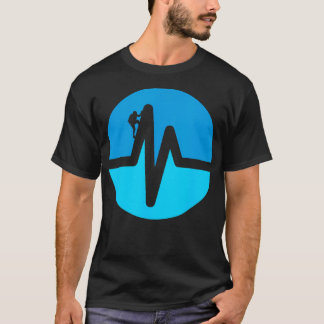 ハイキングシャツハイカーマウンテンロック登山キャンプ Tシャツ
