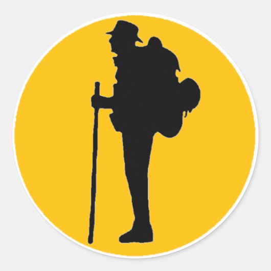 ハイキングスタンプ ラウンドシール (正面)