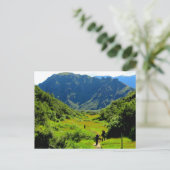 ハイキングスマーク、アイスランドハガキ ポストカード (スタンド正面)