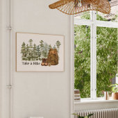 ハイキングツーマウンテンアウトドア引用文 ポスター