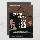 ハイキングデイイベント 招待状 (正面/裏面)