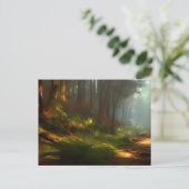 ハイキングトレイルデジタルアートはがき ポストカード (スタンド正面)