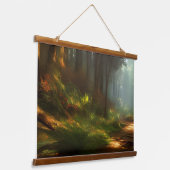 ハイキングトレイルデジタルアート 吊り下げ型タペストリー (傾斜あり)