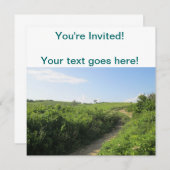 ハイキングトレイル 招待状 (正面/裏面)