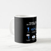 ハイキングハおもしろいイキングキャンピングマウンテンハイカーギフト コーヒーマグカップ (正面左)