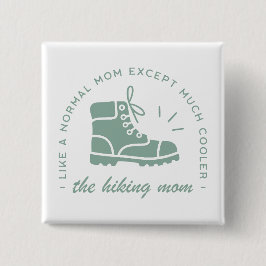 ハイキングハイカークールマーエバーマウンテンターコイズ 缶バッジ