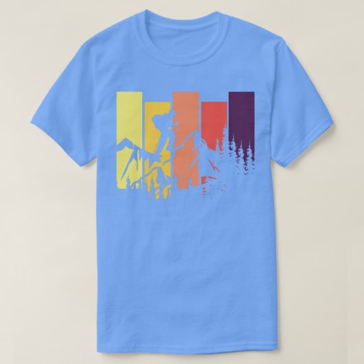 ハイキングハイカートレーラーブラザーマウンテンクライマー登山 Tシャツ (デザイン正面)