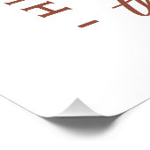 ハイキングハイカーブーツガーリーレトロな茶色の美学 ポスター (コーナー)