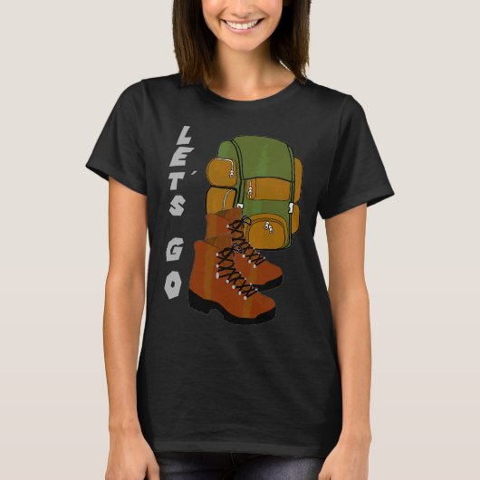 ハイキングハイキングハイキングラブ Tシャツ (正面)