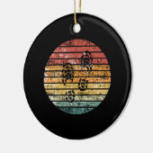 ハイキングハイキングブーツのフットプリント セラミックオーナメント (左)