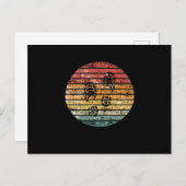 ハイキングハイキングブーツのフットプリント ポストカード (正面/裏面)