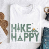 ハイキングハッピーキャンパーハイカーハイキングファミリーパーソナライズされた Tシャツ