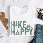 ハイキングハッピーキャンパーハイカーハイキングファミリーパーソナライズされた Tシャツ