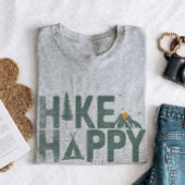 ハイキングハッピーキャンパーハイカーハイキングファミリーパーソナライズされた Tシャツ