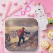 ハイキングハッピーバースデー ペーパープレート (パーティー)