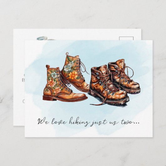 ハイキングバディアドベンチャー妊娠の発表 案内ポストカード (正面/裏面)