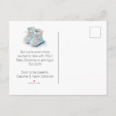 ハイキングバディアドベンチャー妊娠の発表 案内ポストカード (裏面)