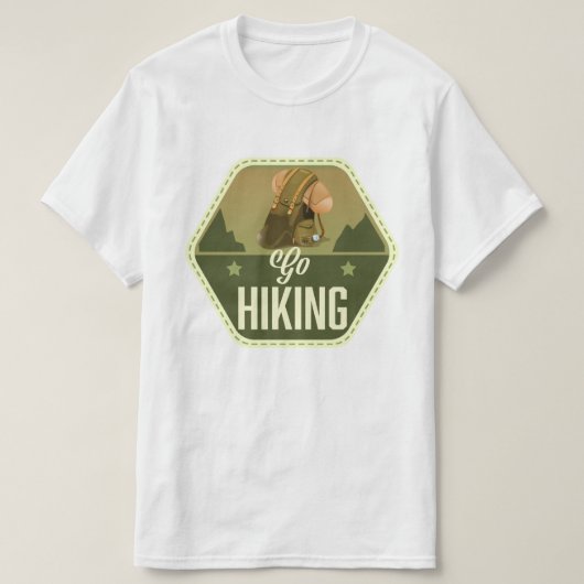 ハイキングパッチ Tシャツ (デザイン正面)