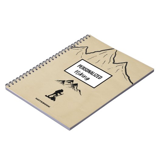 ハイキングパーソナライズされたノート ノートブック (左側)