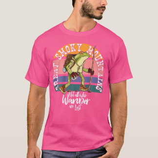 ハイキングフロッグ素晴らしスモーク山ハイカーAll Wh Tシャツ