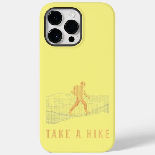 ハイキングブルーとレッドのケースメイトiPhoneケース Case-Mate iPhoneケース (裏面)